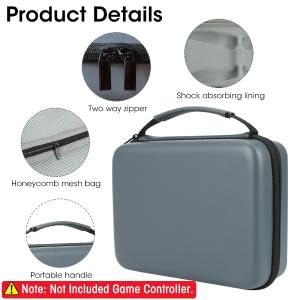 ZORBES® Carry Case for PS5/PS4 Game Controller EVA Hard Shell Controller Holder Dual Compartment Waterproof Anti-Scratch Travel Case Storage Case for PS5/PS4 Game Controllers ZORBES® Carry Case for PS5/PS4 Game Controller EVA Hard Shell Controller Holder Dual Compartment Waterproof Anti-Scratch Travel Case Storage Case for PS5/PS4 Game Controllers